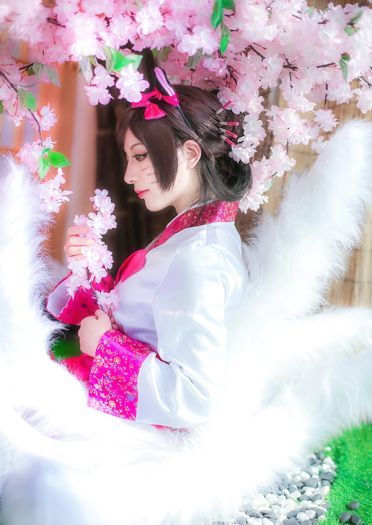 英雄联盟 高丽风情 阿狸 魅惑cosplay(1)