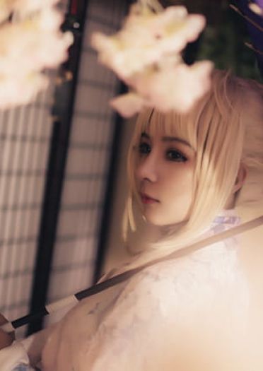 fate/zero saber 和服 cosplay(1)