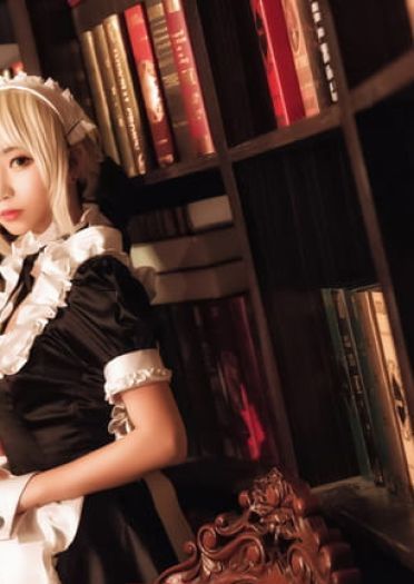 fate/zero saber 女仆 cosplay(1)