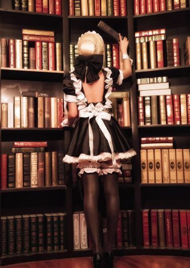 fate/zero saber 女仆 cosplay(1)