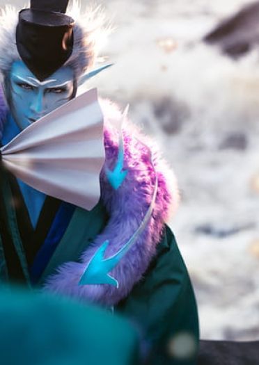 网易手游阴阳师 ssr式神 荒川之主 cosplay(1)