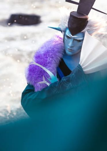 网易手游阴阳师 ssr式神 荒川之主 cosplay(1)