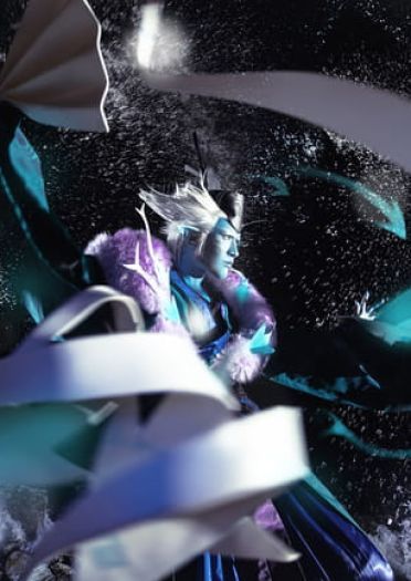 网易手游阴阳师 ssr式神 荒川之主 cosplay(1)