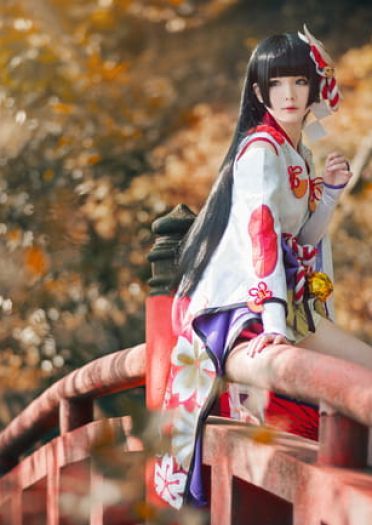 网易手游阴阳师阴阳师 雪女 雪见之樱 cosplay(1)