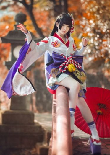 网易手游阴阳师阴阳师 雪女 雪见之樱 cosplay(1)