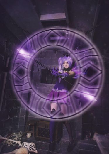 lol 光辉女郎大元素使暗属性 cosplay(1)