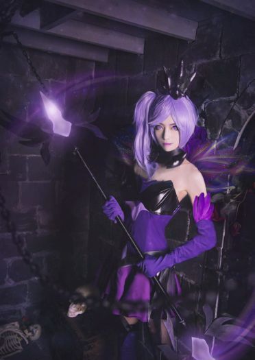 lol 光辉女郎大元素使暗属性 cosplay(1)