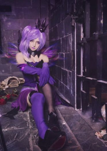 lol 光辉女郎大元素使暗属性 cosplay(1)