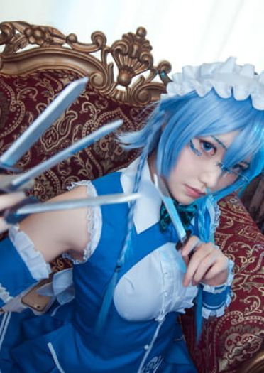 东方眼镜乡 十六夜咲夜 cosplay(1)