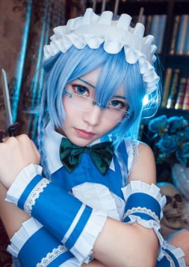 东方眼镜乡 十六夜咲夜 cosplay(1)