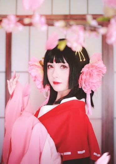 春樱为妖 阴阳师奶妈樱花妖绝美cos
