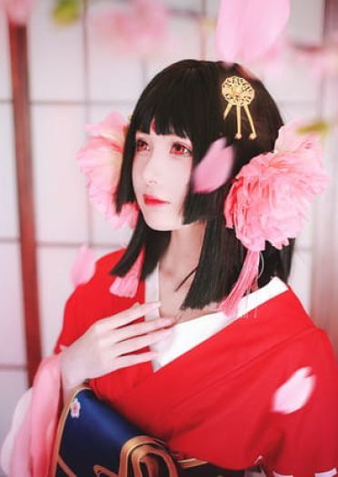 春樱为妖 阴阳师奶妈樱花妖绝美cos