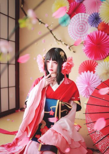春樱为妖 阴阳师奶妈樱花妖绝美cos