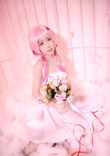 歌姬少女楪祈 清纯白裙COS