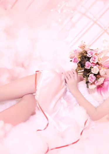 歌姬少女楪祈 清纯白裙COS