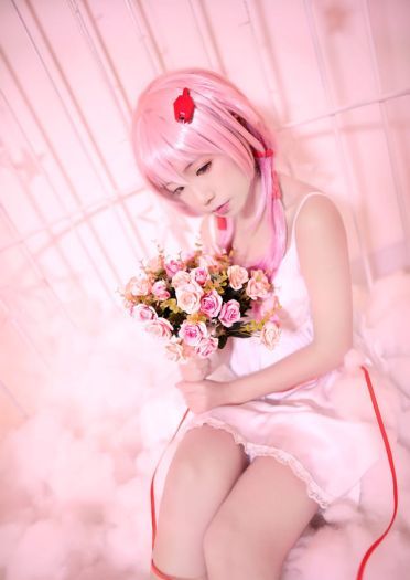 歌姬少女楪祈 清纯白裙COS