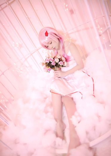 歌姬少女楪祈 清纯白裙COS