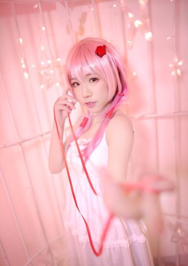 歌姬少女楪祈 清纯白裙COS