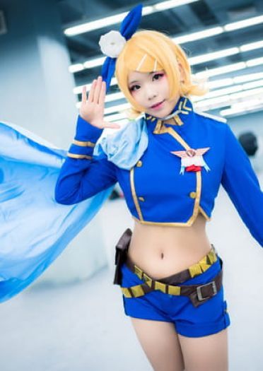 「场照」VOCALOID 镜音铃 手办军装ver.(1)