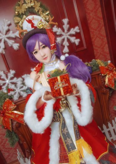 大魔王东条希 圣诞装COS