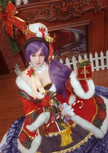 大魔王东条希 圣诞装COS