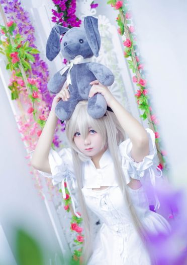 缘之空软萌少女 春日野穹COS