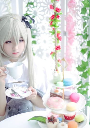 缘之空软萌少女 春日野穹COS