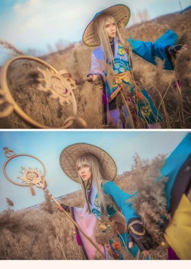 网易手游阴阳师 ssr式神青坊主超还原cosplay(1)