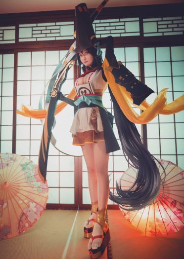 网易手游阴阳师 ssr式神妖刀姬 cosplay(1)