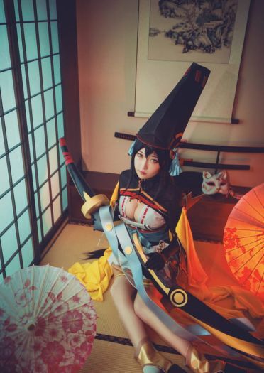 网易手游阴阳师 ssr式神妖刀姬 cosplay(1)