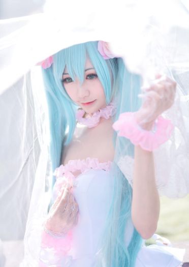 初音ミク同人花嫁 超萌cosplay写真图集