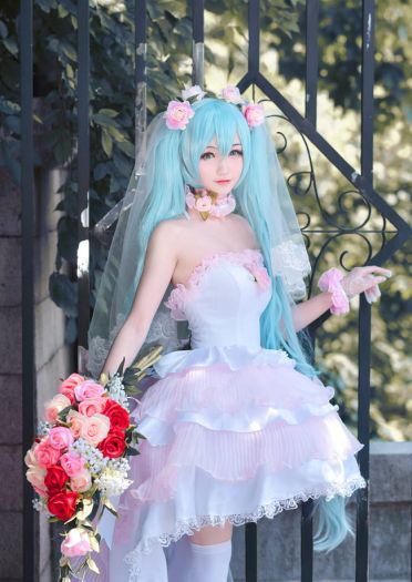 初音ミク同人花嫁 超萌cosplay写真图集