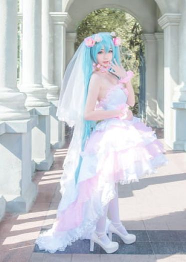 初音ミク同人花嫁 超萌cosplay写真图集