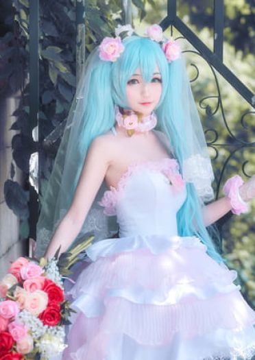 初音ミク同人花嫁 超萌cosplay写真图集