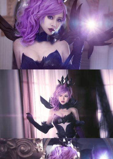 英雄联盟大 元素使拉克丝 光&暗 高清cos写真