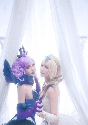 英雄联盟大 元素使拉克丝 光&暗 高清cos写真