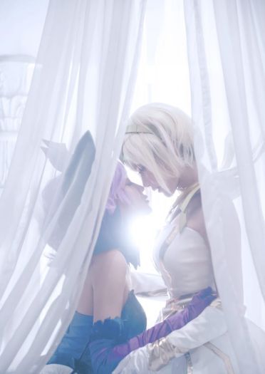 英雄联盟大 元素使拉克丝 光&暗 高清cos写真