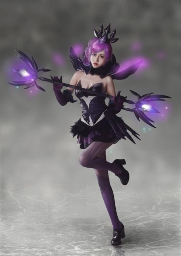 英雄联盟大 元素使拉克丝 光&暗 高清cos写真