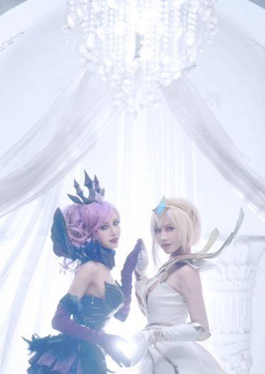 英雄联盟大 元素使拉克丝 光&暗 高清cos写真