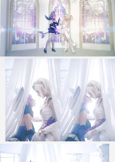 英雄联盟大 元素使拉克丝 光&暗 高清cos写真