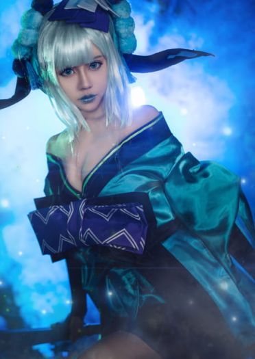 网易手游阴阳师 青行灯 cosplay