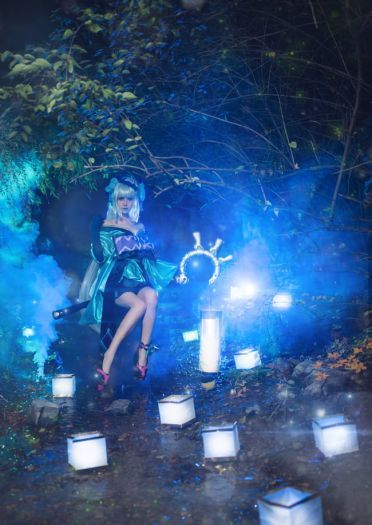 网易手游阴阳师 青行灯 cosplay