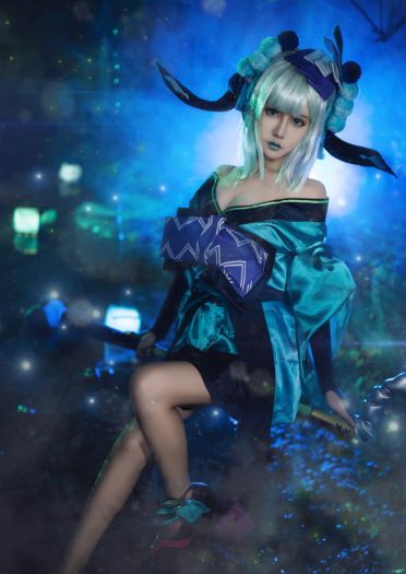 网易手游阴阳师 青行灯 cosplay