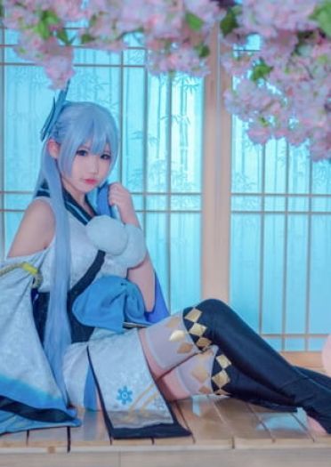 冰冷的雪中少女 阴阳师雪女COS