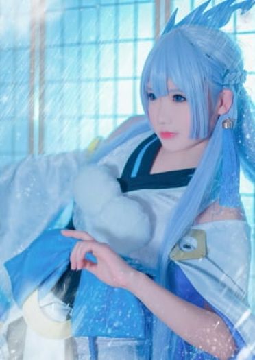 冰冷的雪中少女 阴阳师雪女COS