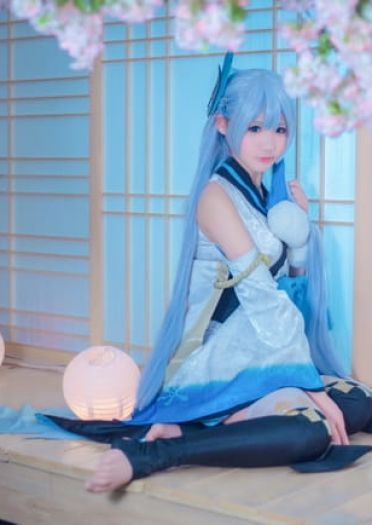 冰冷的雪中少女 阴阳师雪女COS