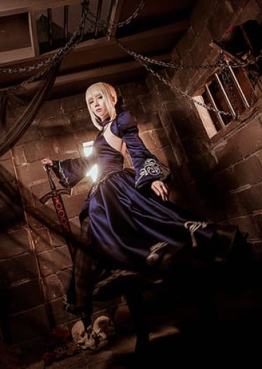 黑暗势力登场 黑化贞德&黑化saber cosplay(1)