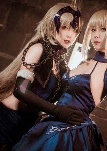 黑暗势力登场 黑化贞德&黑化saber cosplay(1)