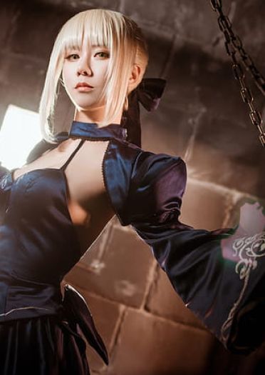黑暗势力登场 黑化贞德&黑化saber cosplay(1)