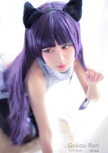 黑猫露背毛衣Ver. 超萌cosplay写真